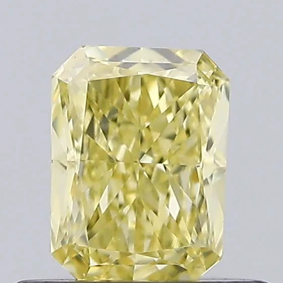 0.51ct Radiant Lab Grown Diamond (Colour Fancy Vivid Yellow, Clarity VVS2, IGI Certified)